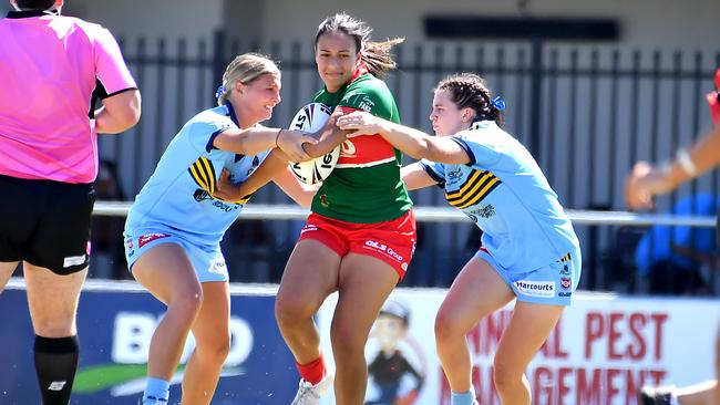 Harvey Norman under 19 rugby league between Wynnum-Manly and Norths Devils. Saturday February 25, 2022. Picture, John Gass