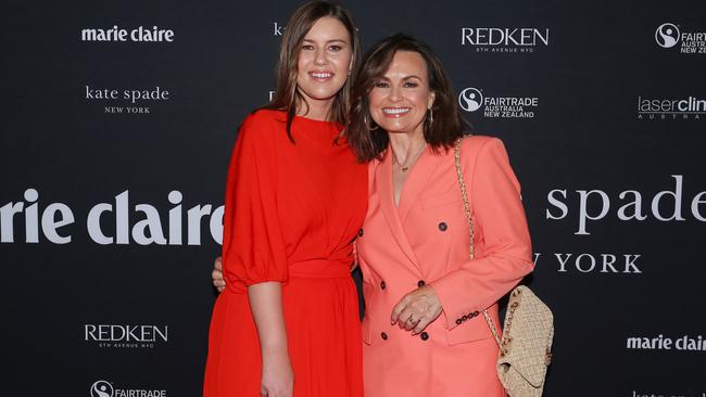 Brittany Higgins and Lisa Wilkinson attend the Marie Claire International Women's Day breakfast. Picture: Lisa Maree Williams/Getty Images