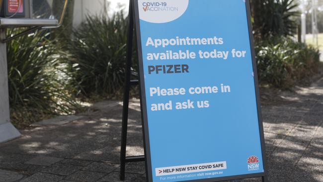 A Byron Bay vaccination clinic was opened at the Byron Bay Surf Life Saving Club on Friday. Picture: Liana Boss