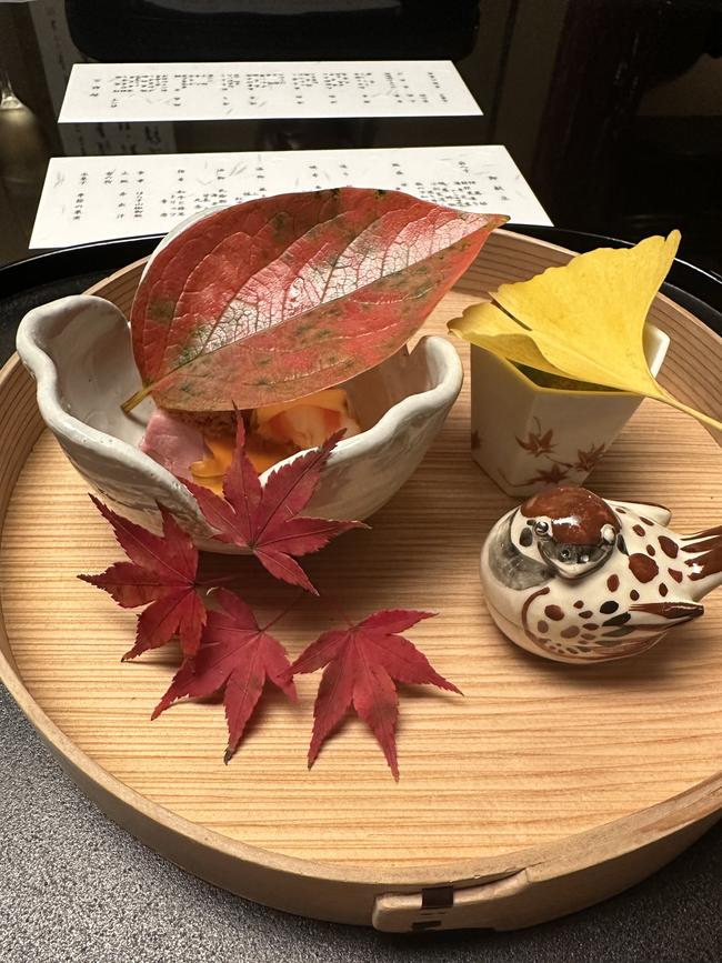 One of the courses at Tofutei at Hotel Gajeon Tokyo. Picture: Milanda Rout