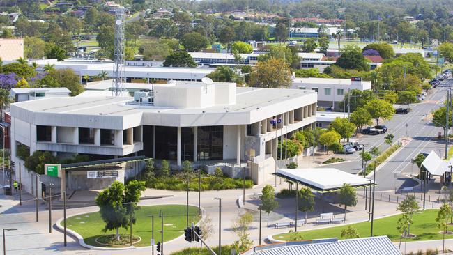 Beenleigh Town Square is in front of the courthouse with James Street to the right. AAP Image/Renae Droop