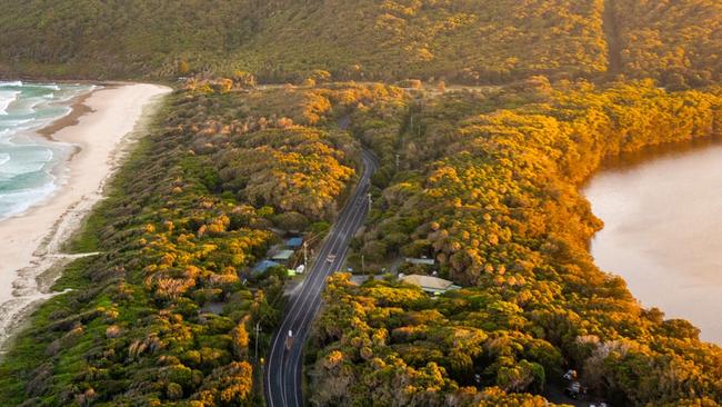 The Lakes Way at Tiona connects Boomerang Beach to Forster. It’s alleged the boys led police on a chase before crashing.