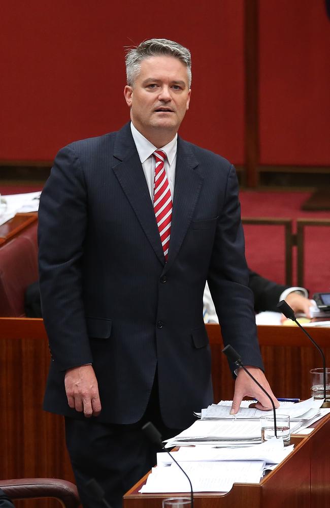 A slightly weary-looking Mathias Cormann.