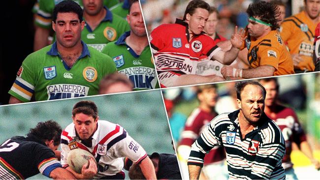 (Clockwise from top left) Mal Meninga, Benny Elias, Wally Lewis and Brad Fittler.