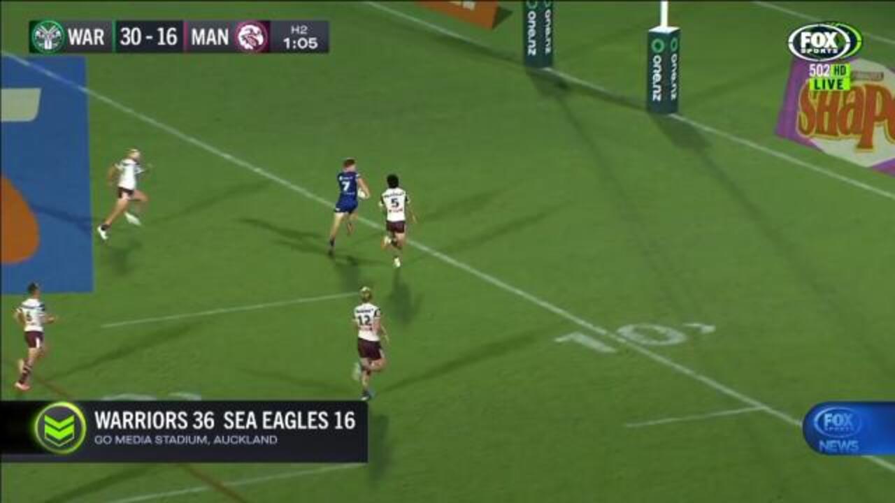 Manly stars go down in Warriors upset