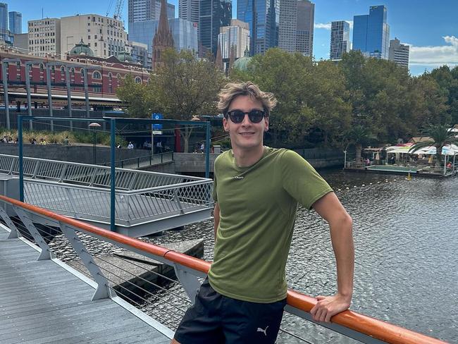 Mercedes driver George Russell at Southbank. Picture: Supplied