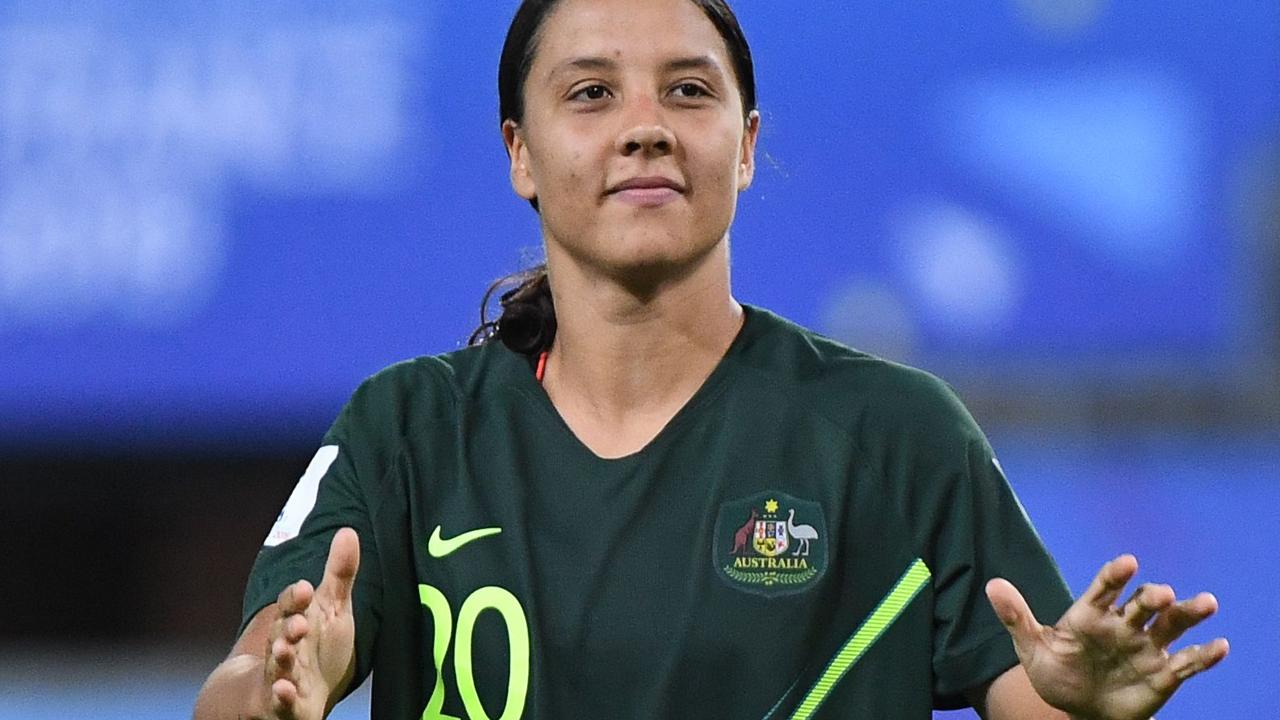 Matildas v Norway quarterfinal; Matildas skipper Sam Kerr; Ada ...