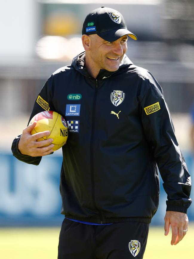 Yze faces a big challenge in 2025 with a young team. Picture: Michael Willson/AFL Photos via Getty Images