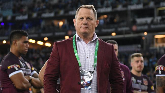 Maroons coach Kevin Walters looks on following their loss in Game 3 of the 2019 State of Origin series between the New South Wales Blues and the Queensland Maroons at ANZ Stadium in Sydney, Wednesday, July 10, 2019. (AAP Image/Dan Himbrechts) NO ARCHIVING, EDITORIAL USE ONLY