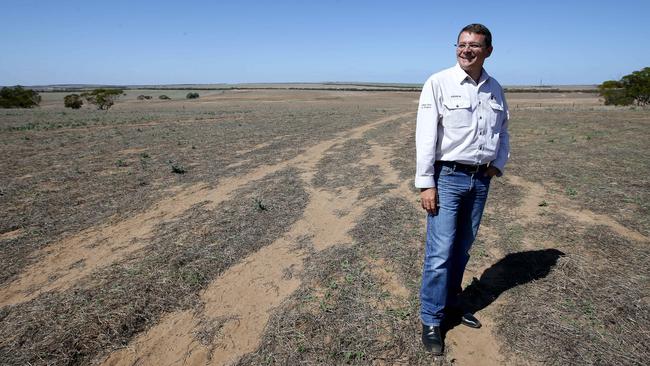 Iron Road managing director Andrew Stocks on the site of the proposed Central Eyre Iron Project.