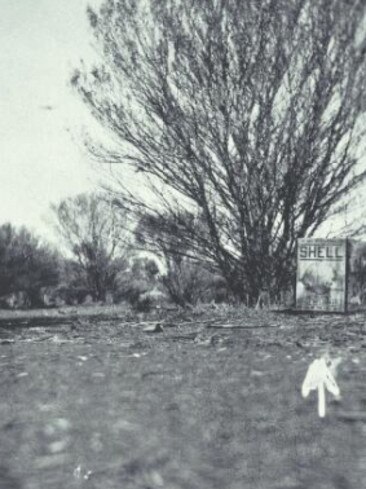 Arthur Upfield’s picture of the area near the 183-mile hut where human remains were found. Picture: National Library of Australia.