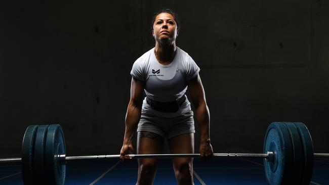 Tiana Penitani deadlifting 140 kgs. How much can you lift? Picture: NRL Photos.