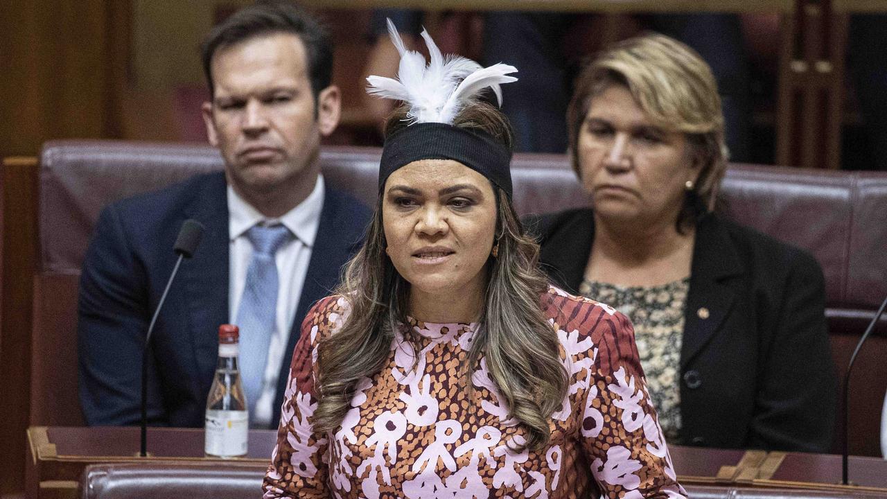 Senator Jacinta Price used her maiden speech to question the value of a Voice to parliament. Picture: NCA NewsWire / Gary Ramage