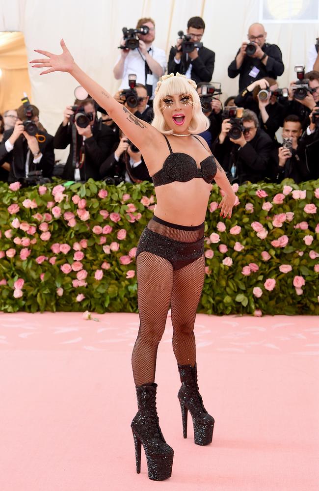 Nailed it, Gaga. Picture: Jamie McCarthy/Getty Images