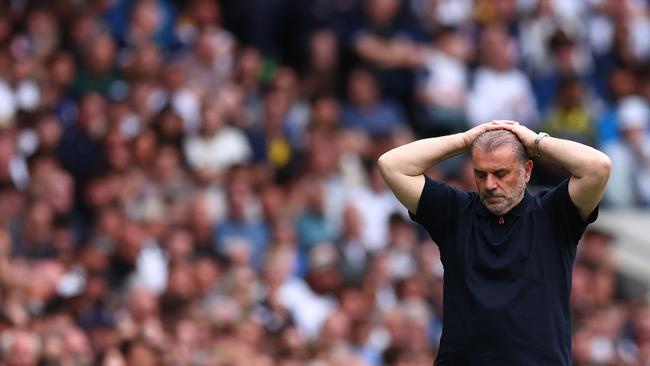 Ange Postecoglou’s Tottenham finished 17th in the league. (Photo by Shaun Brooks – CameraSport via Getty Images)