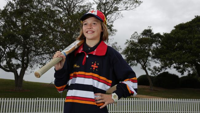 Cricketer and Junior Sports Star nominee Chloe Brunker. Picture: Virginia Young