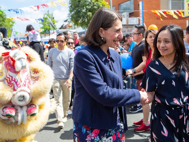 Former NSW Premier Gladys Berejiklian at Cabramatta Moon Festival in 2018. Picture: Jordan Shields.