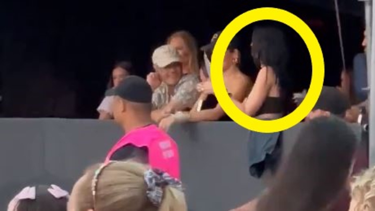 Katy Perry in the VIP section at Taylor Swift's Sydney concert.