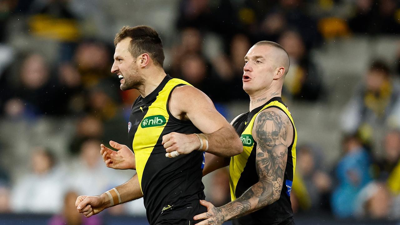 Nank however proved the difference. (Photo by Michael Willson/AFL Photos via Getty Images)