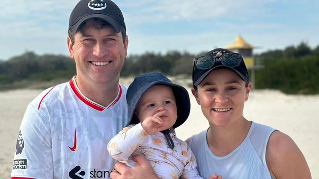 Gary Kissick, Ash Barty and son Hayden. Picture: Instagram