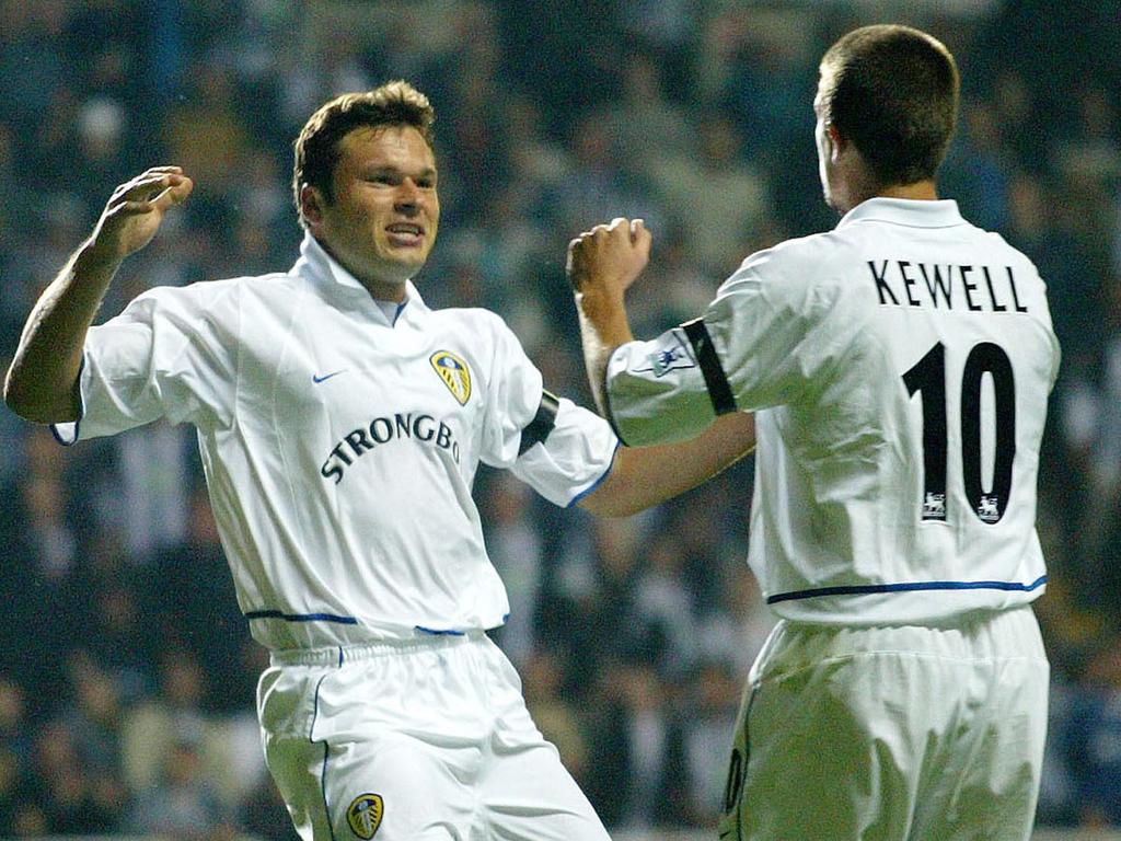 PA PHOTOS/AAP - UK USE ONLY : Australian soccer star Mark Viduka puts in a  solo effort for his English Club Leeds United in a friendly International  against Chilean Club team Colo