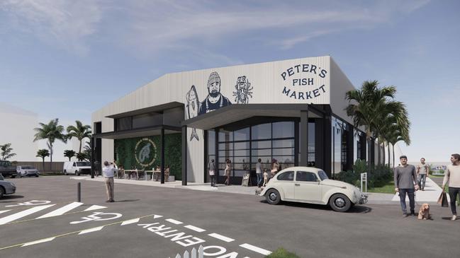 Artist impression of the redeveloped Peter's Fish Market on The Spit