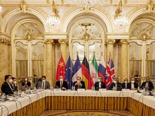 Delegates at a meeting in Vienna aimed at reviving the Iran nuclear deal in December last year. PHOTO: HANDOUT/AGENCE FRANCE-PRESSE/GETTY IMAGES