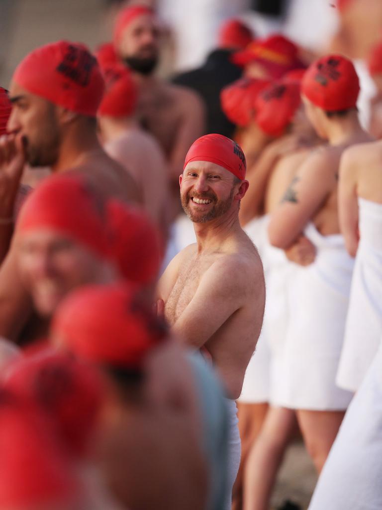 Nude Solstice swim as part of Dark Mofo 2021 at Long Beach Sandy Bay. Picture: Nikki Davis-Jones