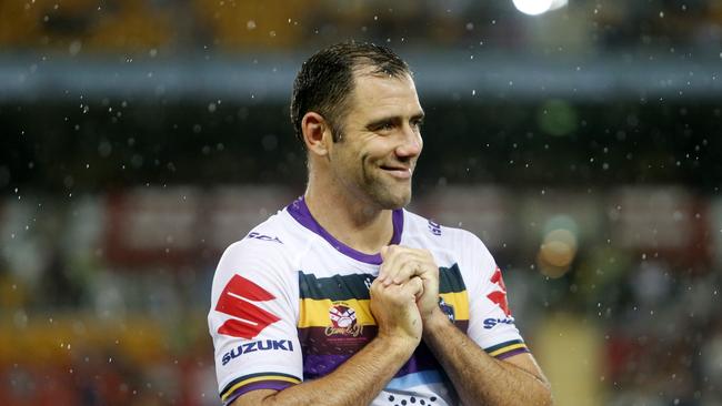 XXXX pictured at the Testimonial Match between the Melbourne Storm and the North Queensland Cowboys at Suncorp Stadium, Brisbane, 23rd of February 2018.  (AAP Image/Josh Woning)