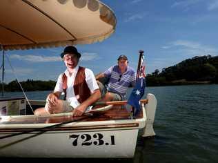 Bruce Pixie and Bob Modystack are all aboard and ready for the upcoming regatta. Picture: John Gass