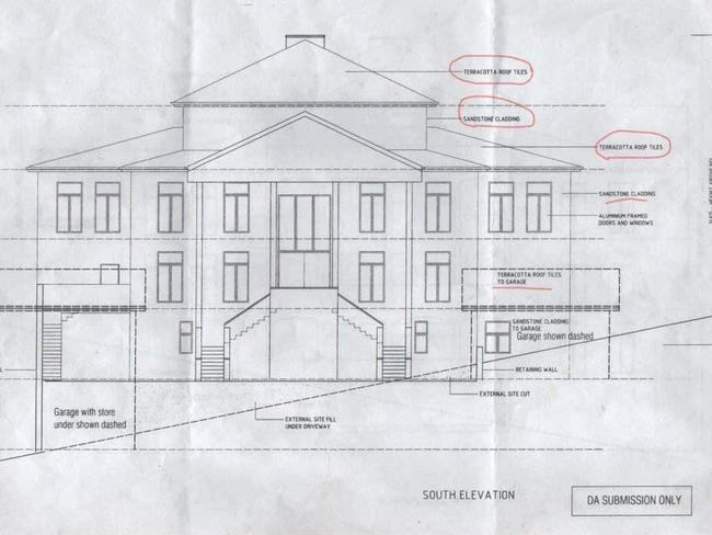 Part of the development application submitted to council. 