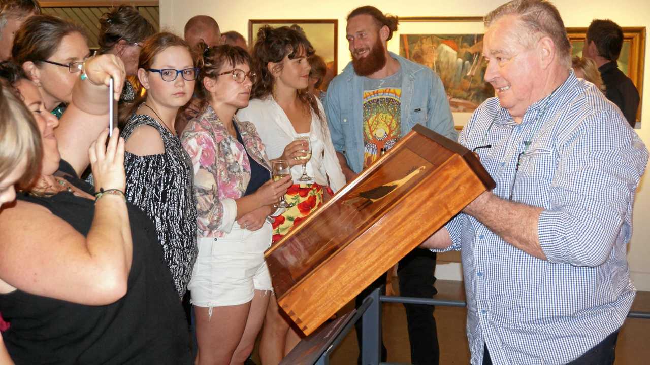 Lismore Regional Art Gallery crowds on opening night. Picture: Alina Rylko