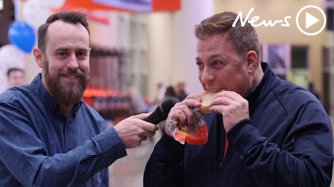 Americans try meat pies for the first time