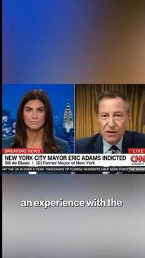 Ex-NYC Mayor Bill de Blasio speaks on shock Eric Adams indictment: 'Two different feelings'