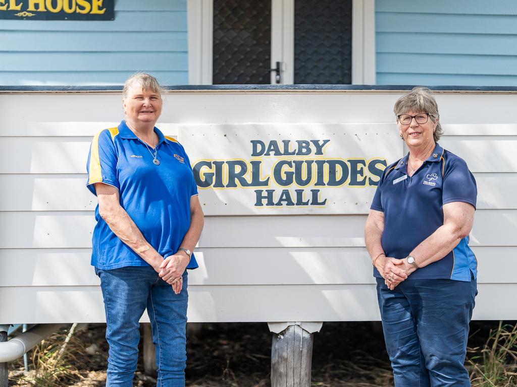 Dalby Girl Guides’ President Bec Knight and Guide Leader Kathy Crump.