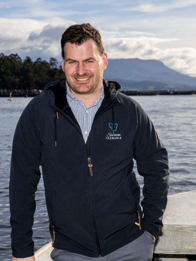 Luke Martin is the chief executive of Salmon Tasmania. Picture: Alastair Bett