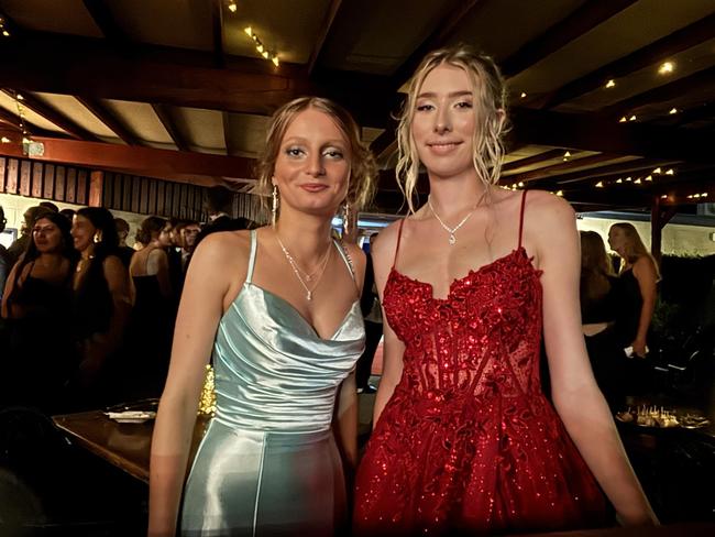 The girls having a blast at the Hervey Bay State High School formal.