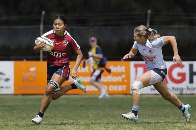 Fleur Ginn. Next Gen 7s Rd 1 NSW v QLD at Forshaw Rugby Park,, Sylvania Waters – Saturday 5th October 2024. Picture credit: Karen Watson.