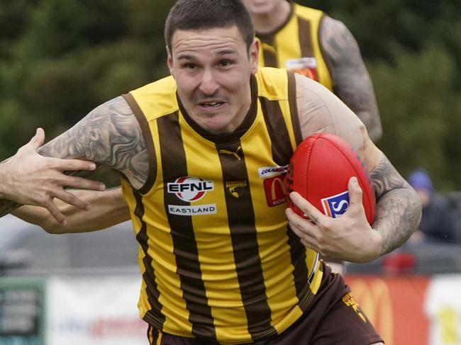 EFL Premier Division 2022: Rowville v South Croydon at Seebeck Oval.  Anthony Brolic (Rowville). Picture: Valeriu Campan