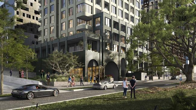 The development includes a childcare and community centre.