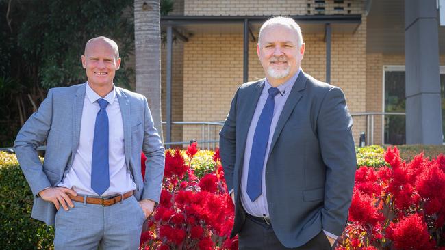 Mayor Glen Hartwig and new CEO Shane Gray