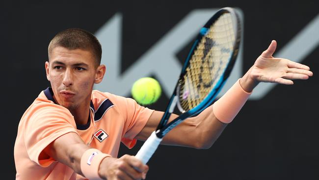 Alexei Popyrin couldn’t continue his Australian Open fairytale run. Picture: Michael Klein