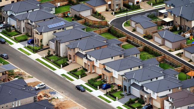 PEOPLE'S PLAN IMAGES Rouse Hill residential developments - Sydney urban sprawl aerial photographs.