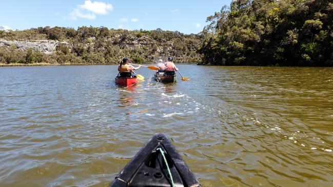 Canoeing on Glenelg river, Lower Glenelg National Park