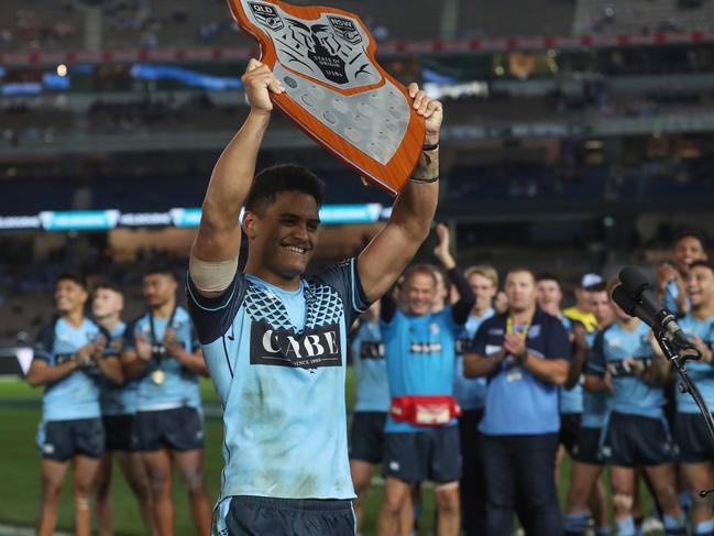 LSS SHAWN BLORECompetition - U18 State of Origin. Round - Game 1. Teams - Queensland Maroons v NSW Blues. Date - 6th of June 2016. Venue - Melbourne Cricket Ground, Melbourne NSW. Photographer - Â© Paul Barkley  | NRL Photos