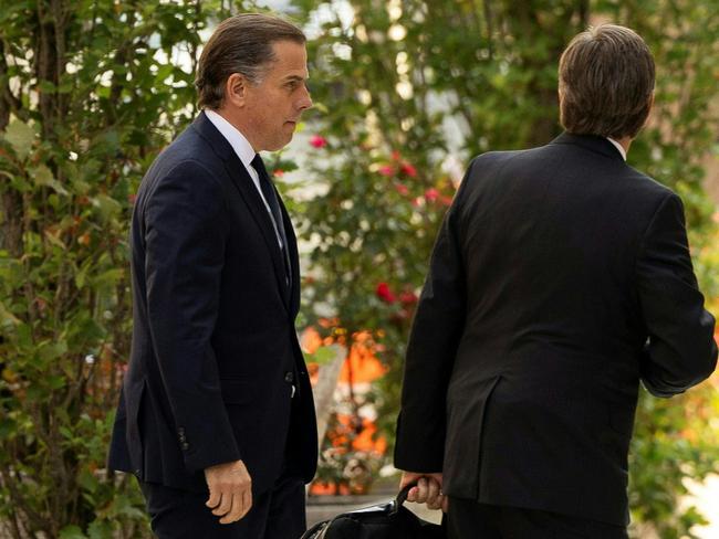 Hunter Biden outside court in Delaware. Picture: Ryan Collerd (AFP)