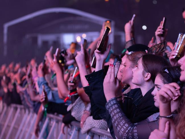 BYRON BAY, AUSTRALIA - Newswire Photos, 22 JULY 2023: Splendour in the Grass 2023: Flume plays to crowds at Splendour in the Grass, Saturday night. Picture: NCA Danielle Smith / Newswire