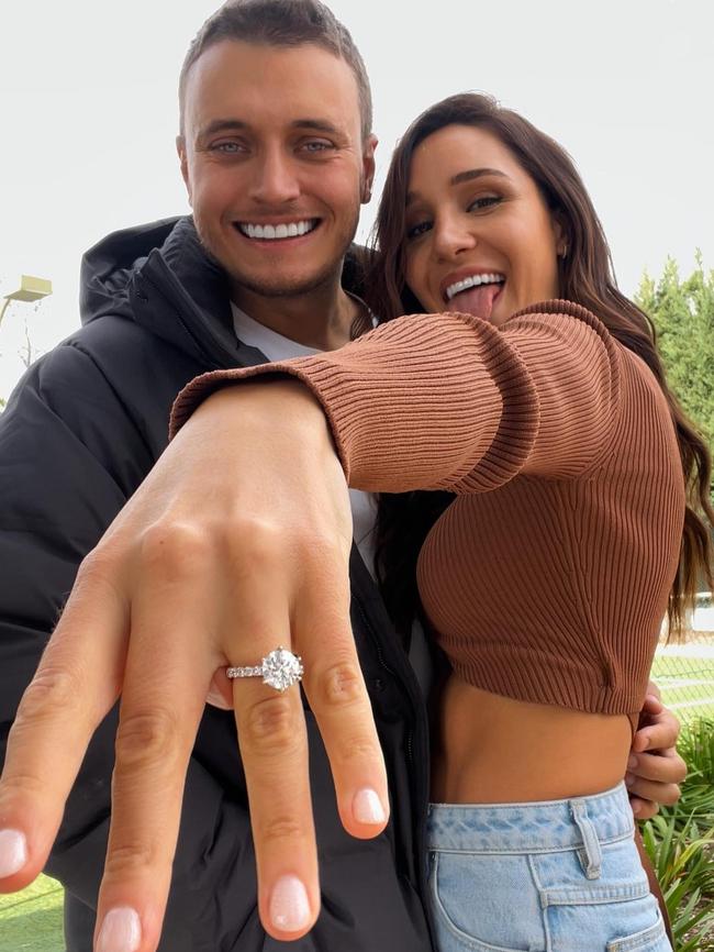 Itsines is now engaged to Jae Woodroffe. Picture: Instagram