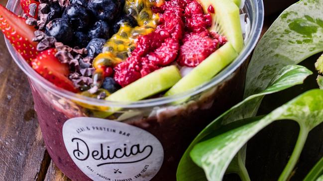 Delicia acai bowl. Picture: Supplied