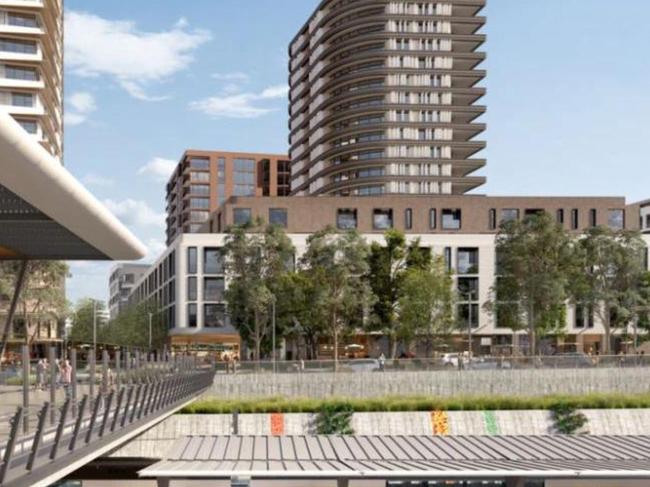 The new masterplan for the Leppington Town Centre would see high-rise apartments built around the Leppington train station.